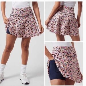 Athleta 😍❤️‍🔥Floral Mini Skirt with Built-in Shorts